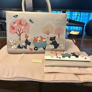 Radley London To the Core Satchel and Matching Wallet